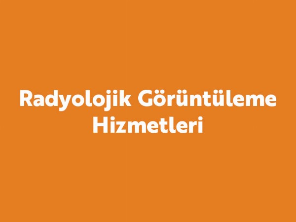 Radyolojik Görüntüleme Hizmetleri Radyolojik Görüntüleme Hizmetleri